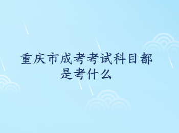 重慶市成考考試科目