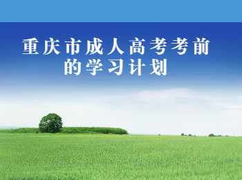 重慶市成人高考學(xué)習(xí)計(jì)劃