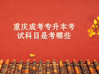 重慶成考專升本考試科目
